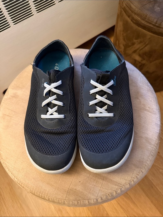 OluKai Other - OluKai Men's Navy Mesh Boat Shoes with White Laces